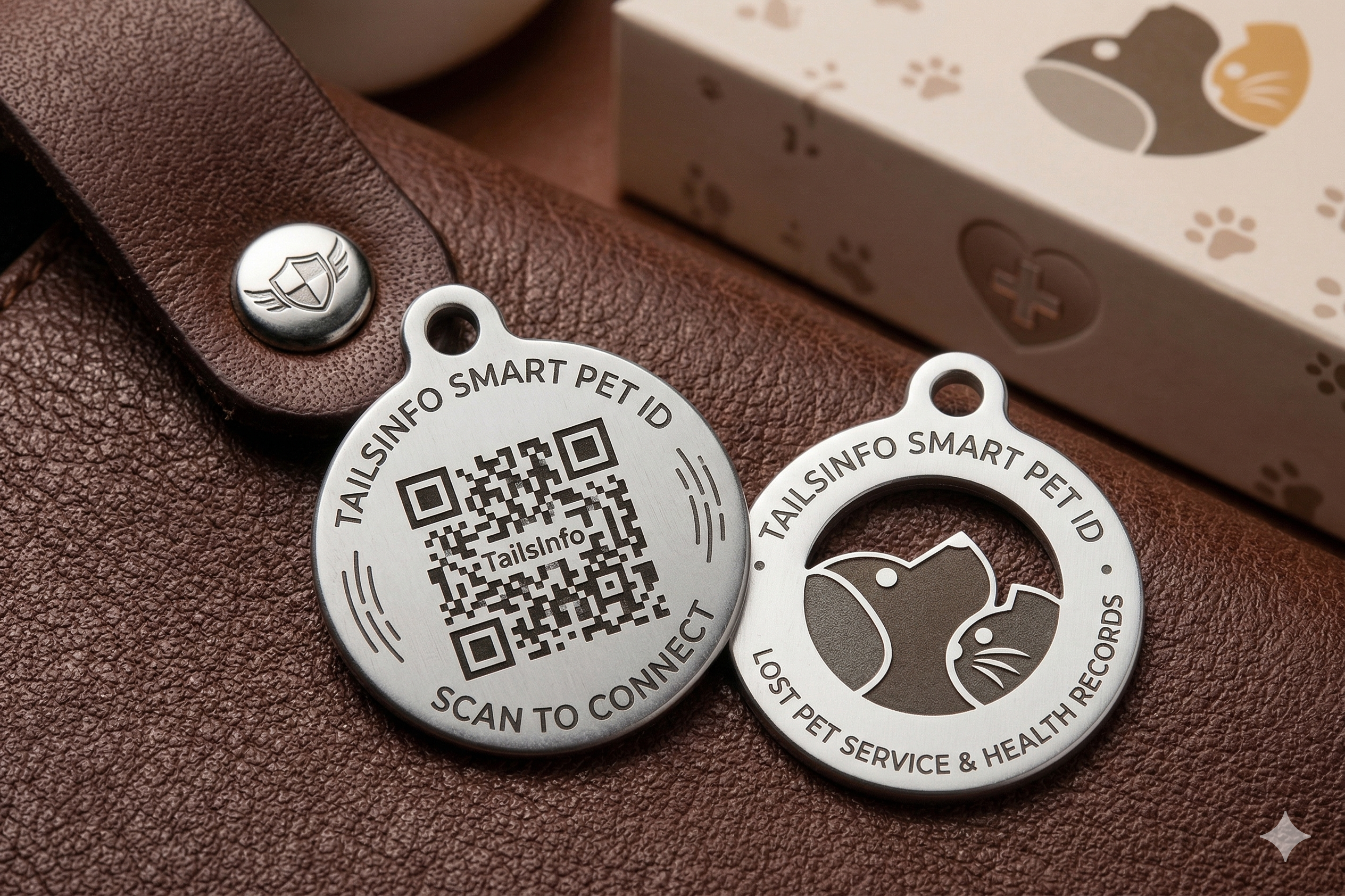 TailsInfo QR Code Badge Collar